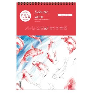 Blocco schizzi Debutto - A3+ - 29,7 x 42 cm - 120gr - 50 fogli - Musa - immagine 1