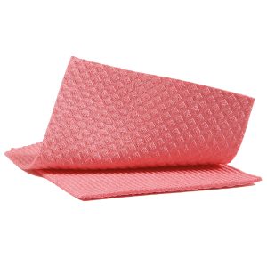 Pannospugna Aquos - 18 x 20 cm - rosso - Perfetto - pack 10 pezzi - immagine 2