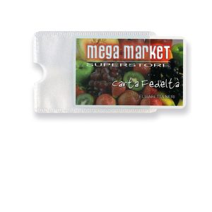 Busta porta card - 5,8x8,7 cm - 1 tasca - trasparente - Sei Rota - immagine 1