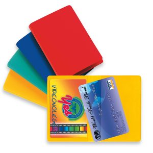 Busta porta card - 5,8x8,7 cm - 2 tasche - colori assortiti - Sei Rota - immagine 1