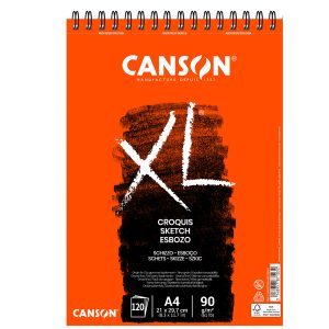 Album XL Croquis - A4 - 90 gr - 120 fg - bianco - Canson - immagine 1