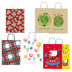 Shoppers - con manici - 26x34,5 cm - fantasie assortite - Rex Sadoch - immagine 1
