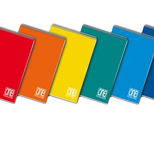 Blocco One Color - A4 - bianco s/rigature - 60 fogli - 60 gr - spiralato lato corto - Blasetti - immagine 1