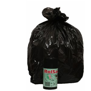 Sacchi - 50 x 60 cm - 30 L - 16 micron - nero - Rolsac - conf. 20 pezzi - immagine 1