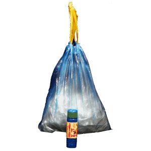 Sacchi - 50 x 60 cm - 30 L - 13 micron - con maniglie - azzurro - Rolsac - conf. 15 pezzi - immagine 1