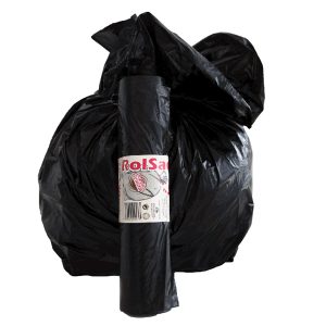 Sacchi - 55 x 70 cm - 38 L - 19 micron - nero - Rolsac - conf. 30 pezzi - immagine 1