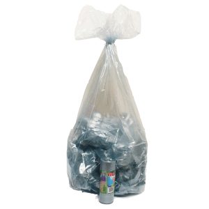 Sacchi - 70 x 110 cm - 110 L - 22 micron - azzurro trasparente - Rolsac - conf. 10 pezzi - immagine 1