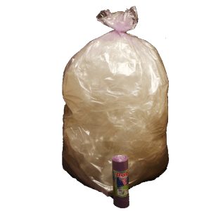 Sacchi - 70 x 110 cm - 110 L - 22 micron - viola trasparente - Rolsac - conf. 10 pezzi - immagine 1