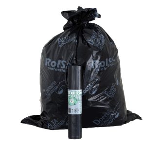 Sacchi - 72 x 110 cm - 110 L - 47 micron - nero - Rolsac - conf. 10 pezzi - immagine 1