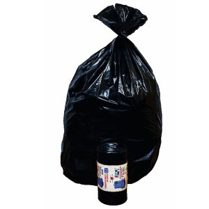 Sacchi - 90 x 120 cm - 130 L - 63 micron - nero - Rolsac - conf. 10 pezzi - immagine 1