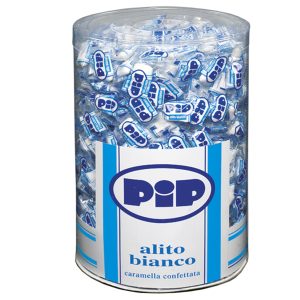 Caramelle confettate Pip - alito bianco - barattolo 800 pezzi - immagine 1