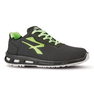 Calzatura di sicurezza Strong S3 - pelle idrorepellente - numero 46 - grigio/verde scuro - U-Power - immagine 1