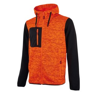 Felpa da lavoro Rainbow - taglia XL - arancione fluo - U-Power - immagine 1