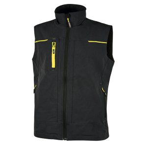 Gilet da lavoro Saturn - nero/giallo - taglia XL - U-Power - immagine 1
