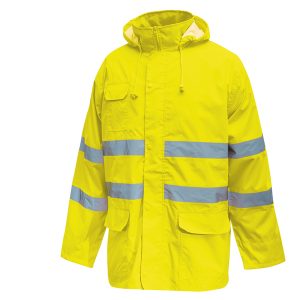 Completo antipioggia alta visibilità Cover - taglia XL - giallo fluo - U-Power - immagine 2
