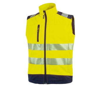 Gilet alta visibiltà Softshell Dany - taglia L - giallo fluo - U-Power - immagine 1
