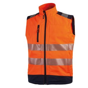 Gilet alta visibiltà Softshell Dany - taglia L - arancio fluo - U-Power - immagine 1