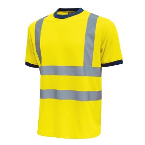 T-shirt alta visibilità Glitter - taglia M - giallo fluo - U-Power - conf. 3 pezzi - immagine 1