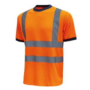 T-shirt alta visibilità Glitter - taglia M - arancio fluo - U-Power - conf. 3 pezzi - immagine 1