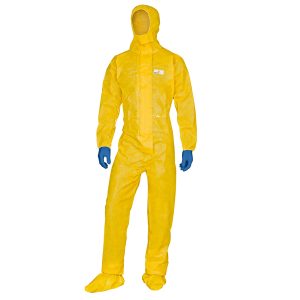Tuta di protezione Deltachem - taglia XL - giallo - Deltaplus - immagine 1