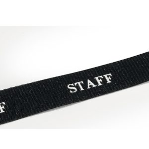 Cordoncini portabadge stampa staff - nero - 44 cm - Durable - conf. 10 pezzi - immagine 2