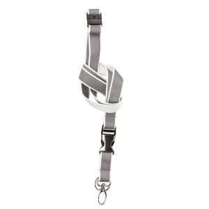Cordoncini portabadge - catatarifrangenti - bianco neon - Djois - conf. 10 pezzi - immagine 1