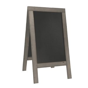 Lavagna Sandwich Nature - 131 x 72,7 x 72 cm - legno grigio - Securit - immagine 1