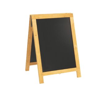Lavagna Sandwich Nature - 85 x 54,5 x 44 cm - legno naturale - Securit - immagine 1