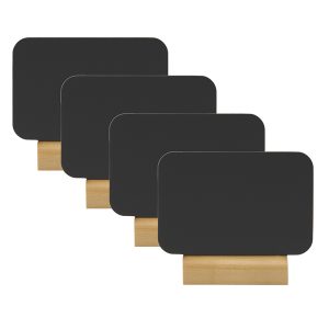Mini lavagne segnaposto - 7,5 x 9 cm - Securit - set  4 pezzi - immagine 1