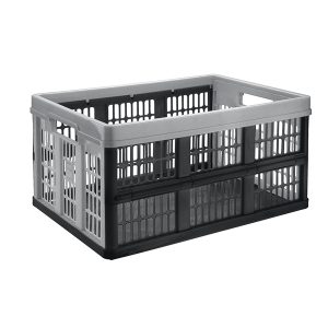 Cassa pieghevole - 47,5 x 35 x 23,9 cm - plastica - grigio - CEP - immagine 1