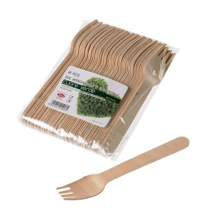 Forchette in legno - 16 cm - Leone - conf. 48 pezzi - immagine 1
