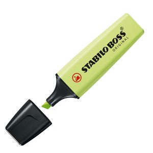 Evidenziatore Stabilo Boss Pastel - tratto 2 - 5 mm - verde lime 133 - Stabilo - immagine 1