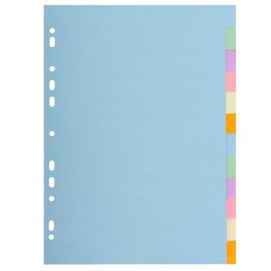 Separatore Forever Pastel - A4 - 12 tasti - cartoncino - 170 gr - Exacompta - immagine 1