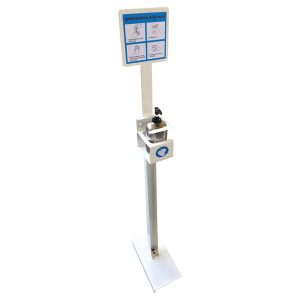 Piantana da terra porta dispenser da 500ml - max Ø 80mm - Metalplus - immagine 1