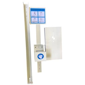 Piantana da terra porta dispenser da 500ml - max Ø 80mm - Metalplus - immagine 3
