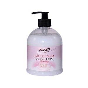 Sapone liquido - in dispenser - 500 ml - latte & seta - Amati - immagine 1