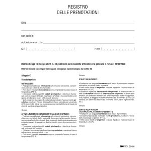 Registro delle prenotazioni - 32 pag - Edipro - immagine 1