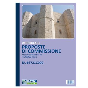 Blocco proposto commissione - 50/50 copia autoricopiante - 29,7 x 21,5 cm - DU16721C000 - Data Ufficio - immagine 1