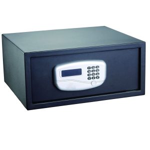 Cassaforte di sicurezza - serratura elettronica - 43,2x37x19,5 cm - 10,5 kg - nero - Iternet - immagine 1