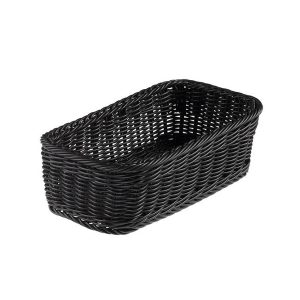 Cestino rettangolare Vanity - in PPL - 32,5x17,5x10 cm - nero - Leone - immagine 1