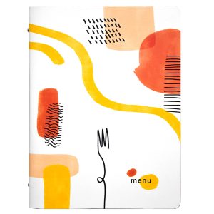 Portamenù linea Spaghetti -  A4 - 24,6x31,6 cm - bianco - Stilcasa - immagine 1