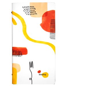 Portamenù linea Spaghetti - 18x31,6 cm - bianco - Stilcasa - immagine 1