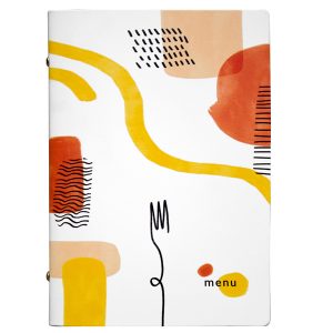 Portamenù linea Spaghetti - A5 - 17x23 cm - bianco - Stilcasa - immagine 1