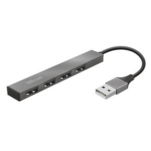 Hub Mini 4 porte Halyx - alluminio - Trust - immagine 1