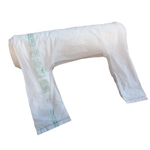 Shoppers Maxi - 30x60 cm - mater-bi - bianco - rotolo 100 pezzi - immagine 1