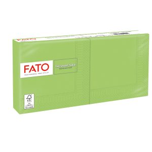Tovagliolo - carta - 25 x 25 cm - 2 veli - verde mela - Fato - conf. 100 pezzi - immagine 1
