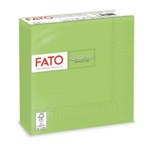 Tovagliolo - carta - 33 x 33 cm - 2 veli - verde mela - Fato - conf. 50 pezzi - immagine 1
