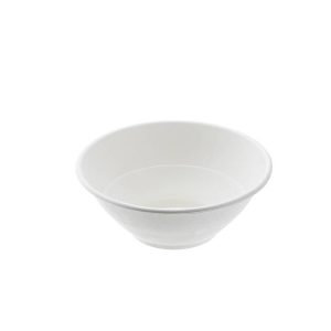 Ciotola monouso Bio - rotonda - diametro 19,5 cm - 900 ml - cellulosa/canna da zucchero - bianco - Leone - conf. 50 pezzi - immagine 1