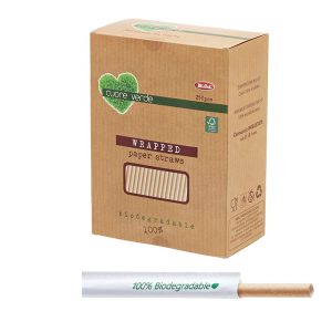 Cannucce kraft imbustate bio - 21 cm - Leone - conf. 250 pezzi - immagine 1