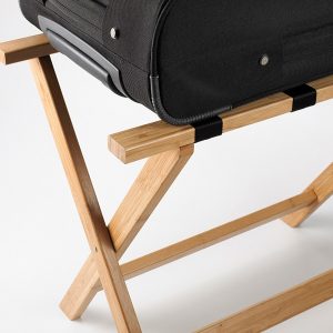 Reggivaligia da hotel - 65 x 36 x 15 cm - bamboo - Leone - immagine 2